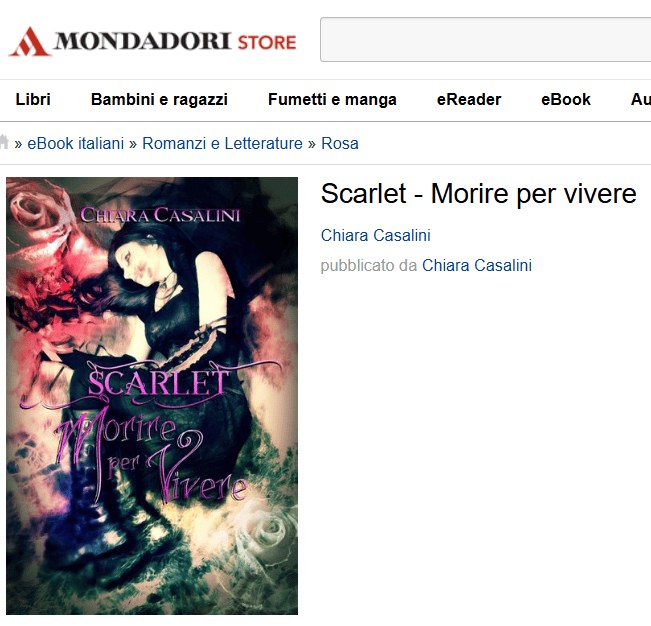 Libro Scarlet. Morire per vivere di Chiara Casalini, su Mondadori Store