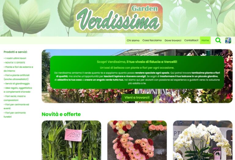 Garden Verdissima: un sito per dare voce a un vivaio!