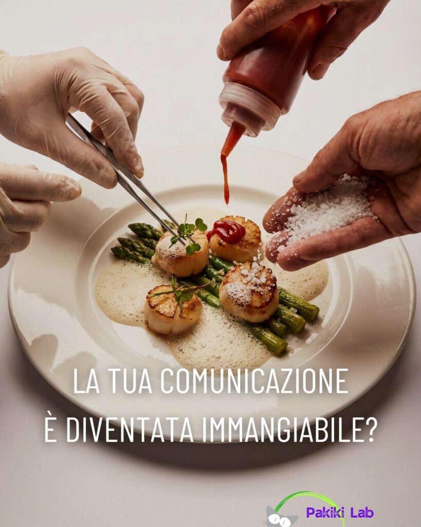 Illustrazione concettuale della coerenza del brand: una metafora sulle troppe mani che gestiscono la comunicazione aziendale.